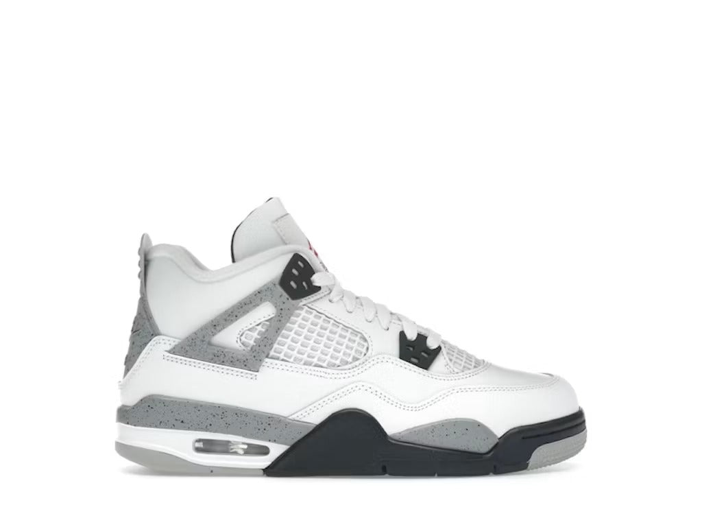 Air Jordan 4 Retro White Cement (2025) (GS) product image 1, provided for visual reference and product detail review