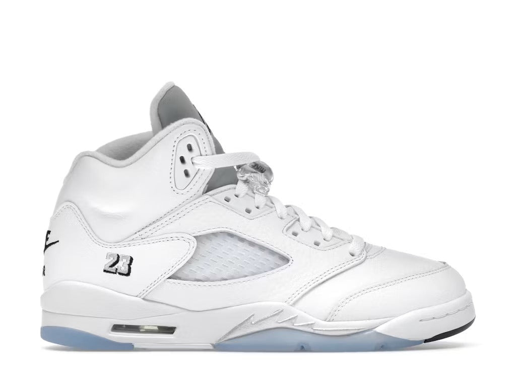 Air Jordan 5 Retro White Metallic (2026) (GS) product image 1, provided for visual reference and product detail review