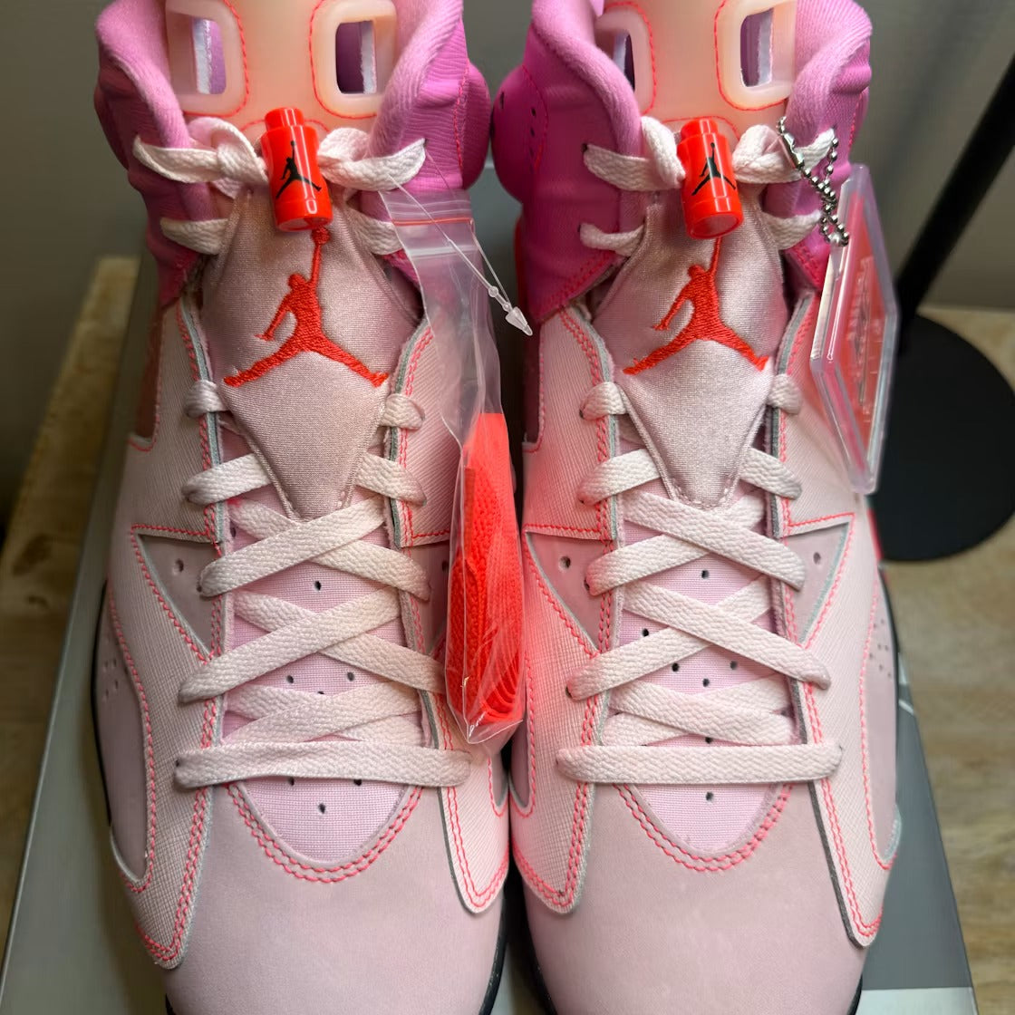Air Jordan 6 Retro Awake NY Playful Pink product image 4, provided for visual reference and product detail review