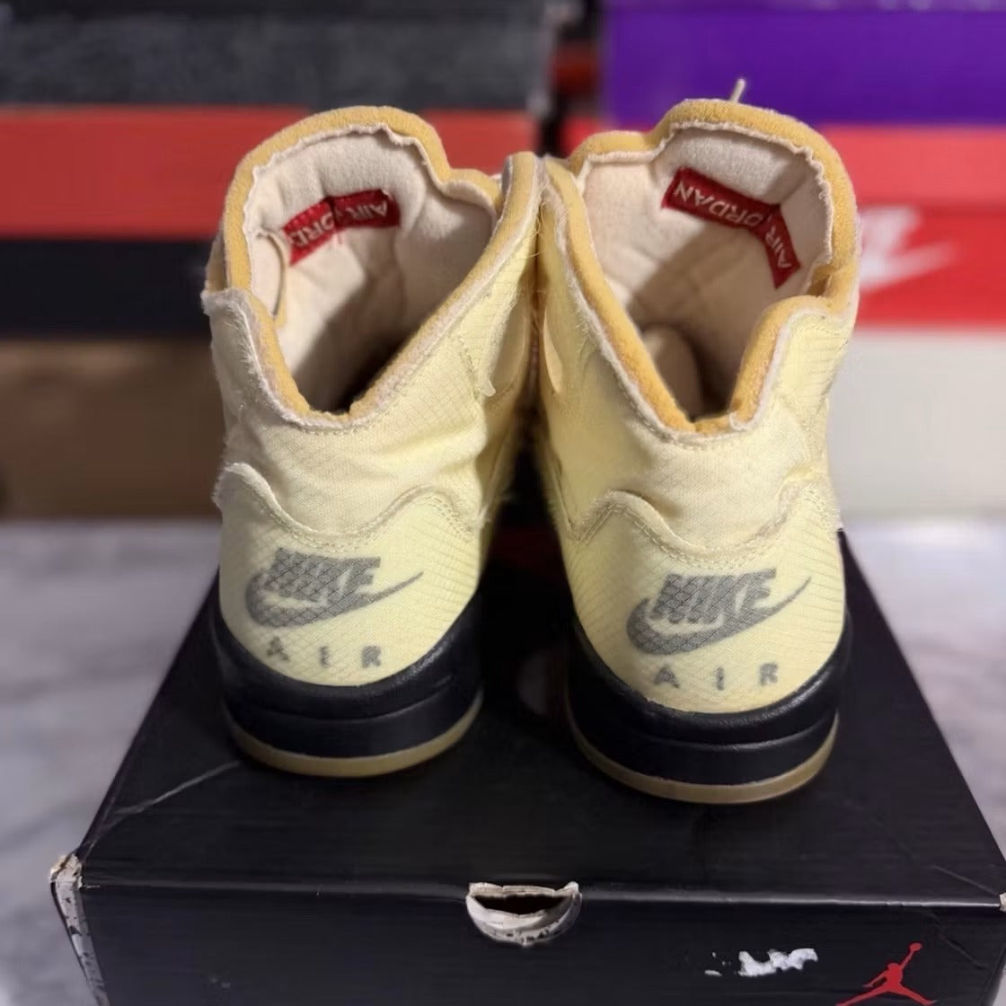 Air Jordan 5 Retro Off-White Sail product image 4, provided for visual reference and product detail review