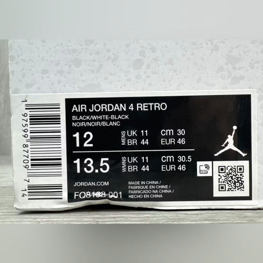 Air Jordan 4 Retro White Thunder product image 4, provided for visual reference and product detail review