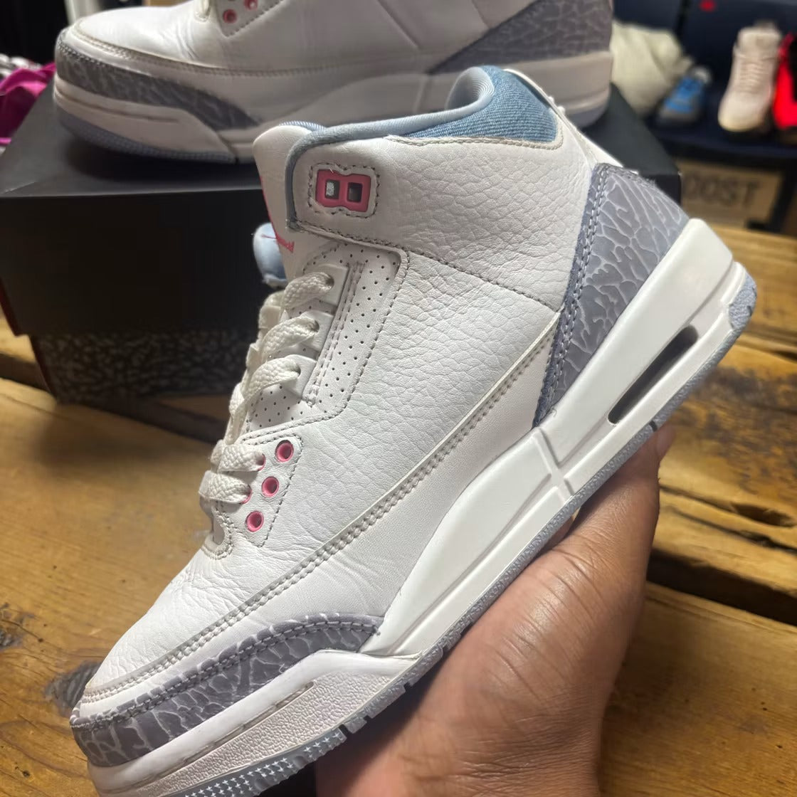 Air Jordan 3 Retro White Cobalt Bliss (GS) product image 4, provided for visual reference and product detail review