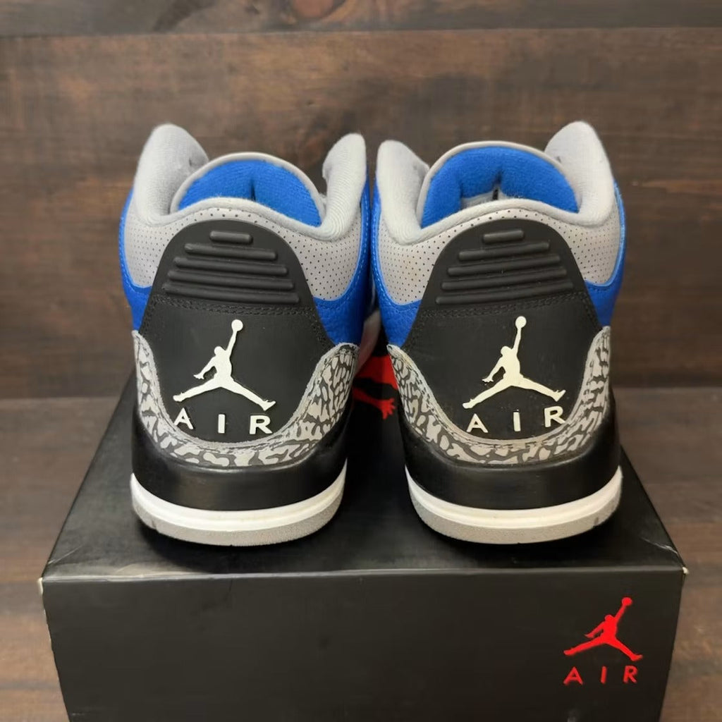 Air Jordan 3 Retro Varsity Royal Cement product image 4, provided for visual reference and product detail review