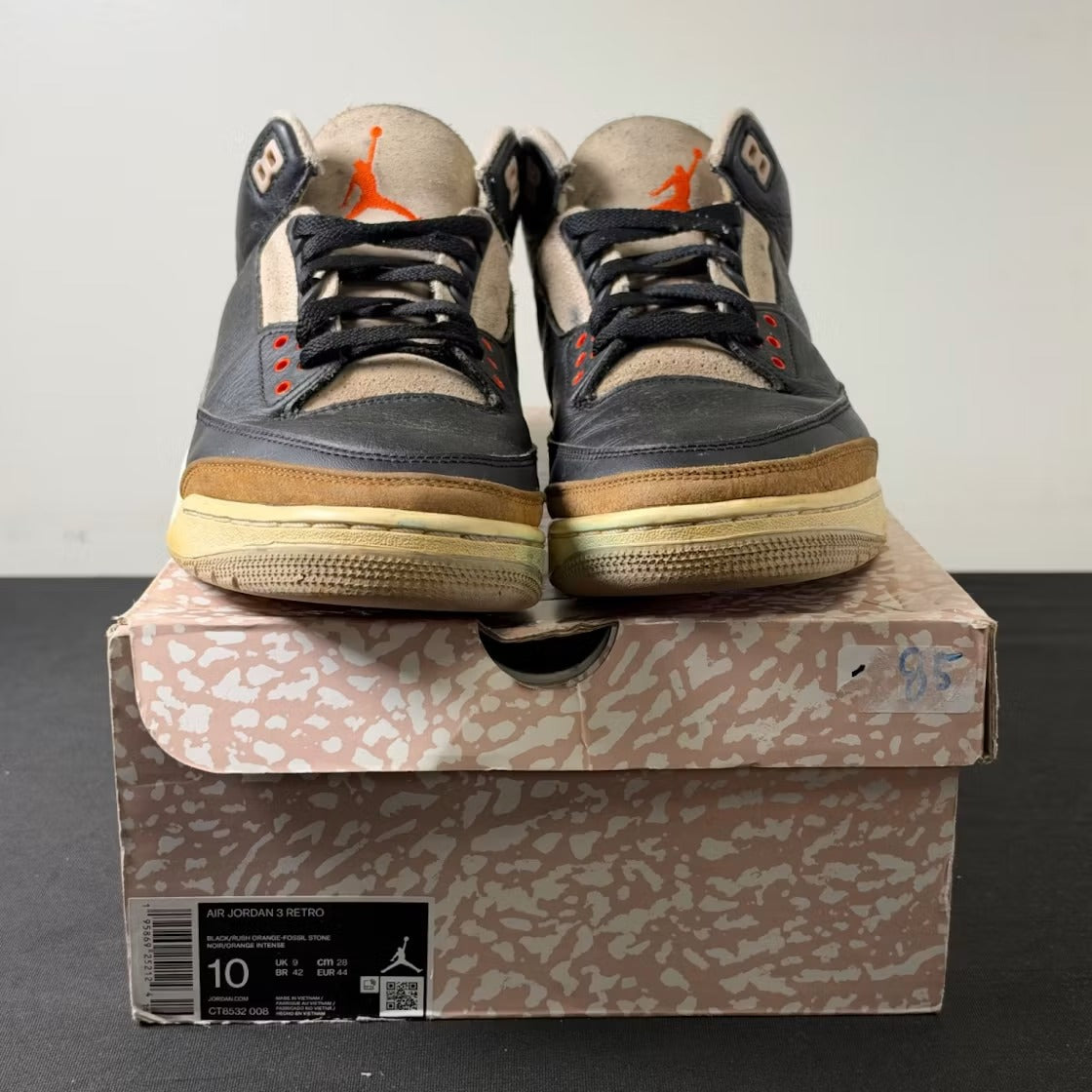 Air Jordan 3 Retro Desert Elephant product image 3, provided for visual reference and product detail review
