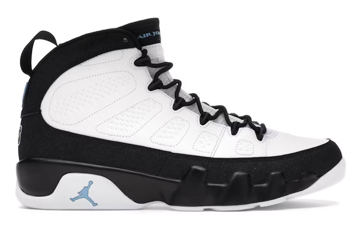Air Jordan 9 Retro University Blue product image 1, provided for visual reference and product detail review