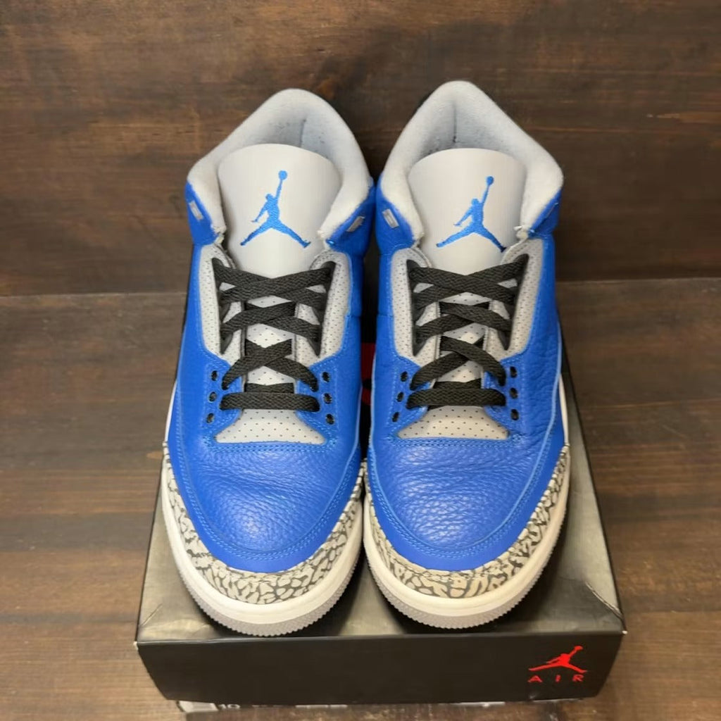 Air Jordan 3 Retro Varsity Royal Cement product image 3, provided for visual reference and product detail review