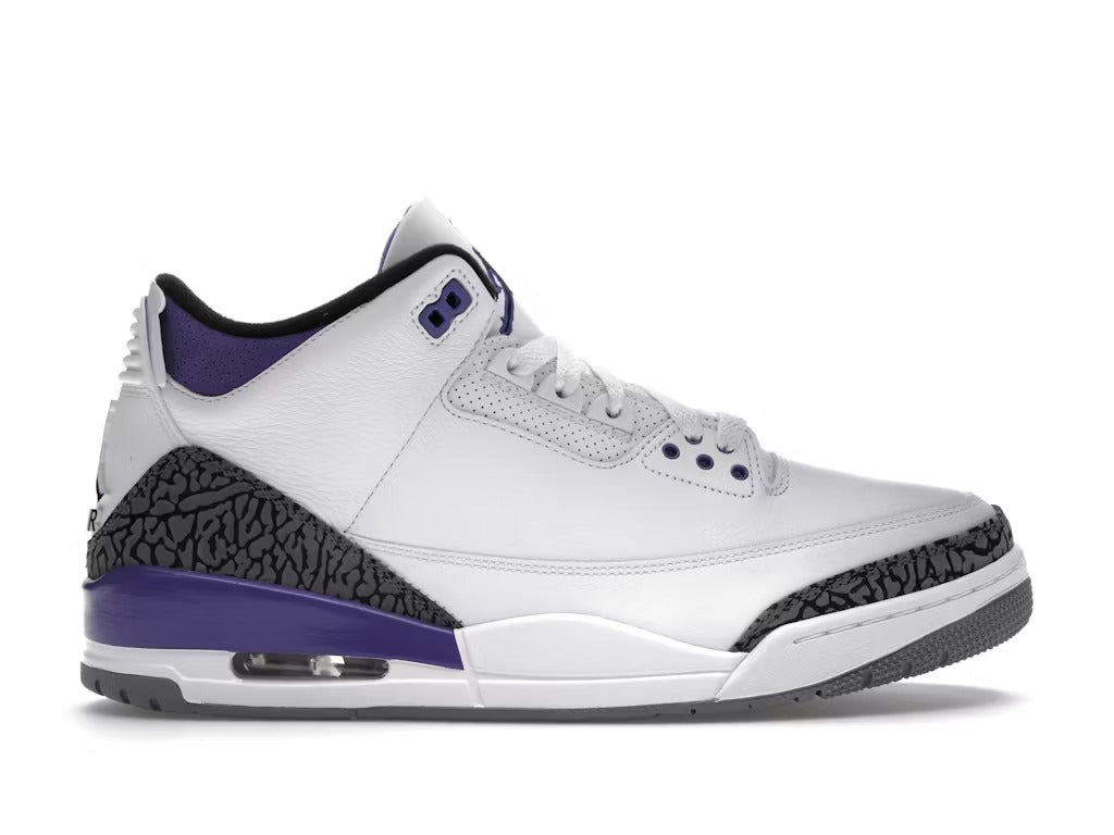 Air Jordan 3 Retro Dark Iris product image 1, provided for visual reference and product detail review