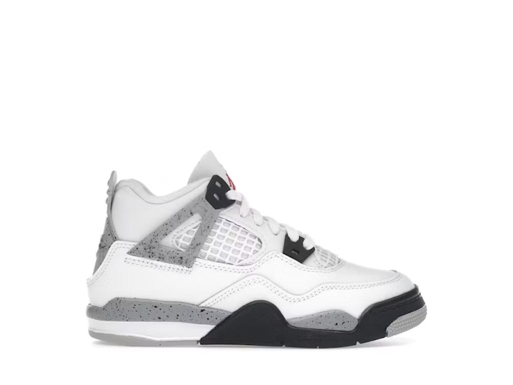 Air Jordan 4 Retro White Cement (2025) (PS) product image 1, provided for visual reference and product detail review