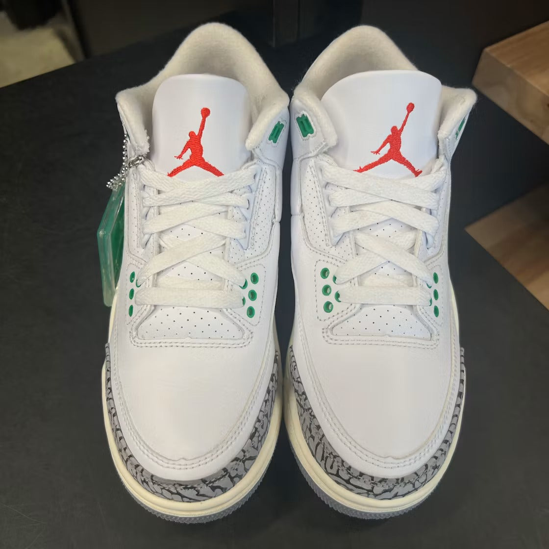 Air Jordan 3 Retro Lucky Green (Women) product image 5, provided for visual reference and product detail review