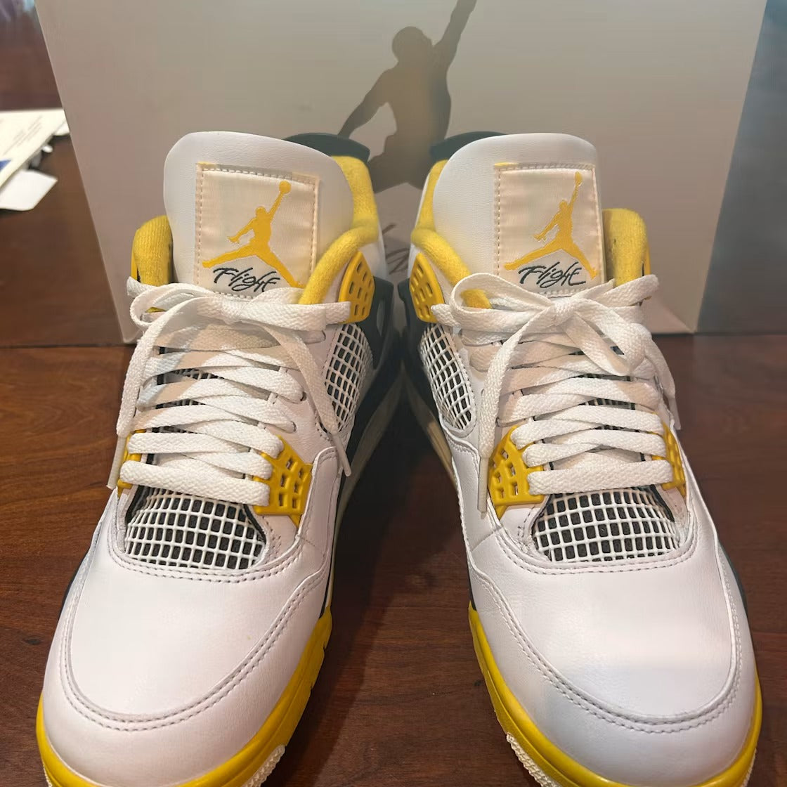 Air Jordan 4 Retro Vivid Sulfur (Women) product image 2, provided for visual reference and product detail review