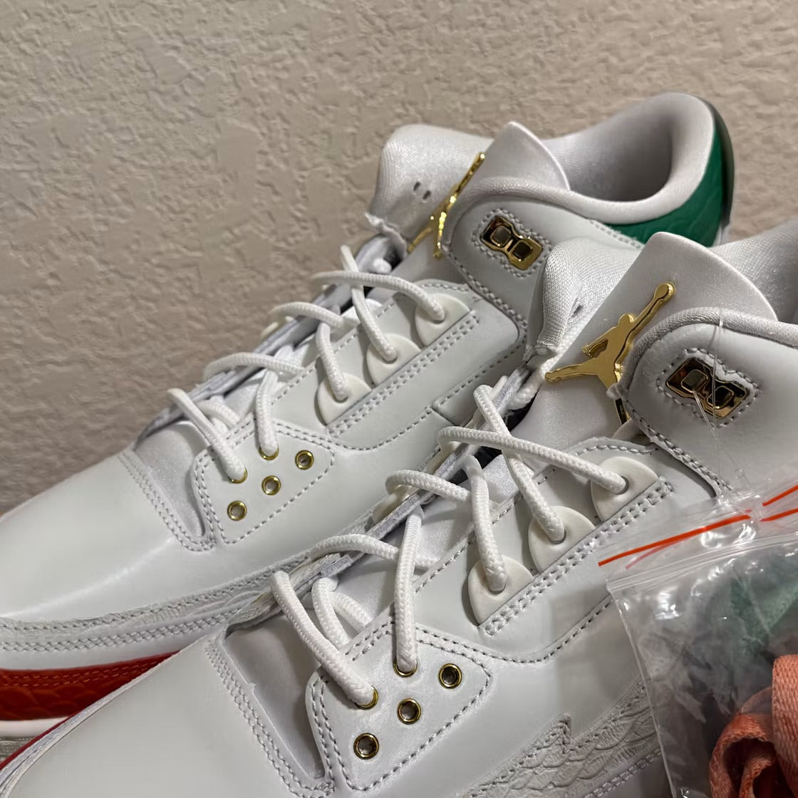 Air Jordan 3 Retro El Vuelo Summit White product image 5, provided for visual reference and product detail review