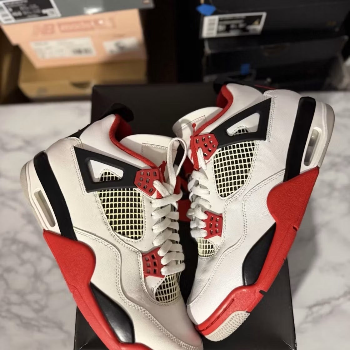 Air Jordan 4 Retro Fire Red (2020) product image 3, provided for visual reference and product detail review