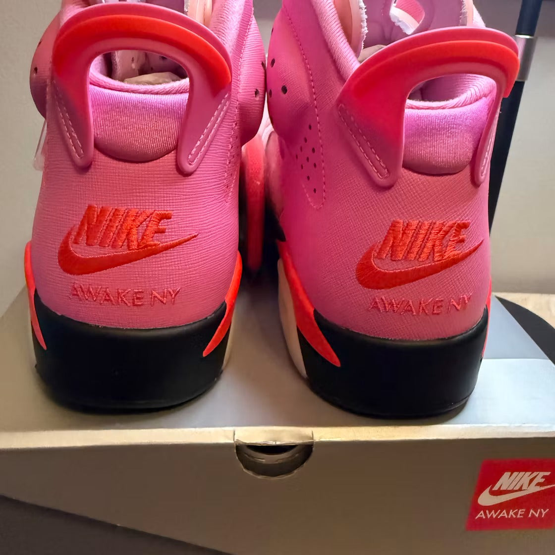 Air Jordan 6 Retro Awake NY Playful Pink product image 5, provided for visual reference and product detail review