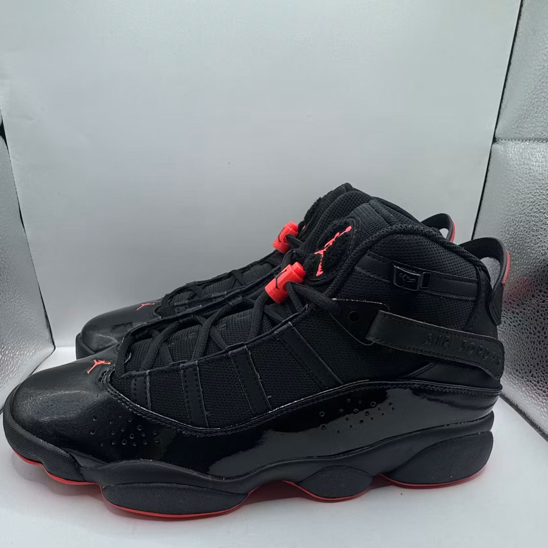 Air Jordan 6 Rings Black Infrared product image 2, provided for visual reference and product detail review