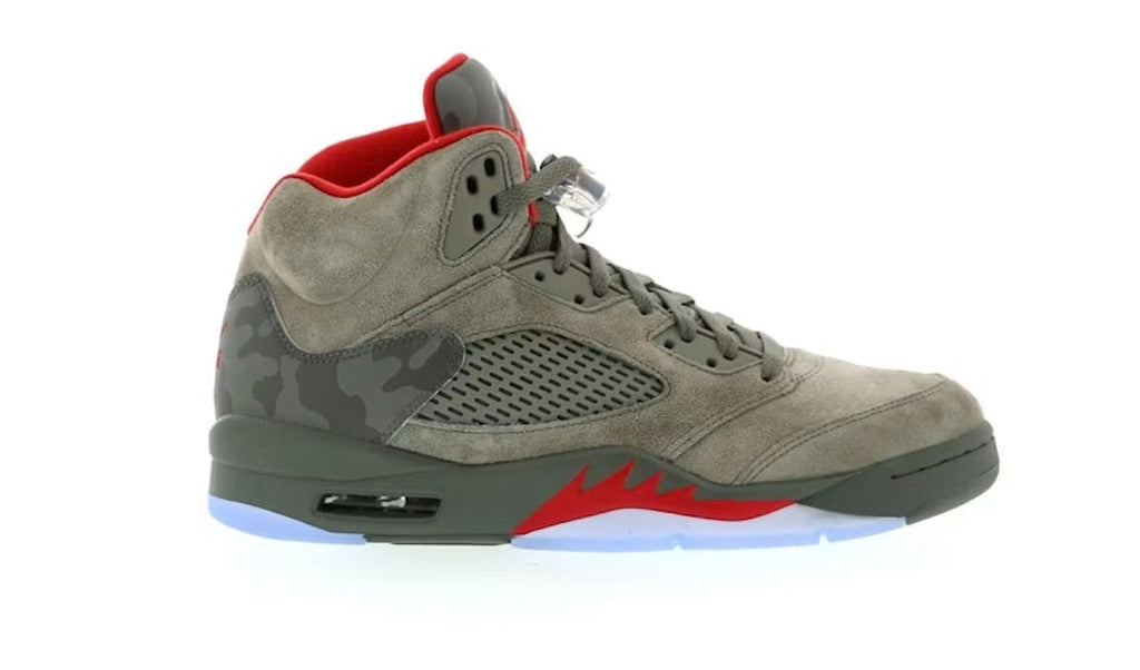 Air Jordan 5 Retro P51 Camo product image 1, provided for visual reference and product detail review