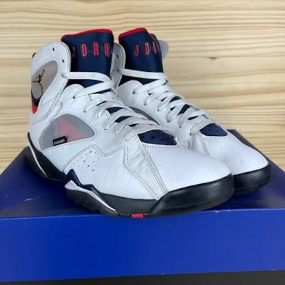 Air Jordan 7 Retro BCFC Paris Saint-Germain PSG (2021) product image 3, provided for visual reference and product detail