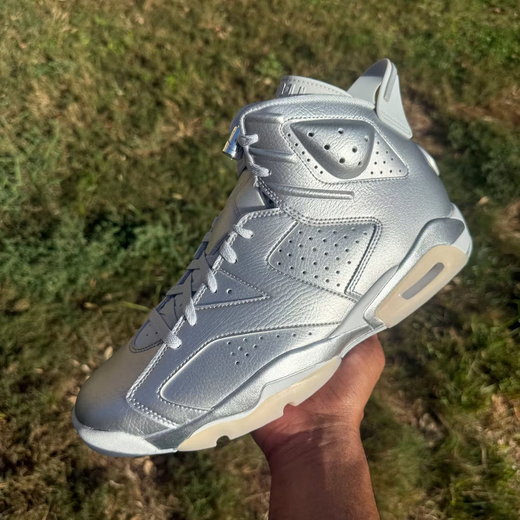 Air Jordan 6 Retro PSG Paris Saint-Germain Silver product image 3, provided for visual reference and product detail review