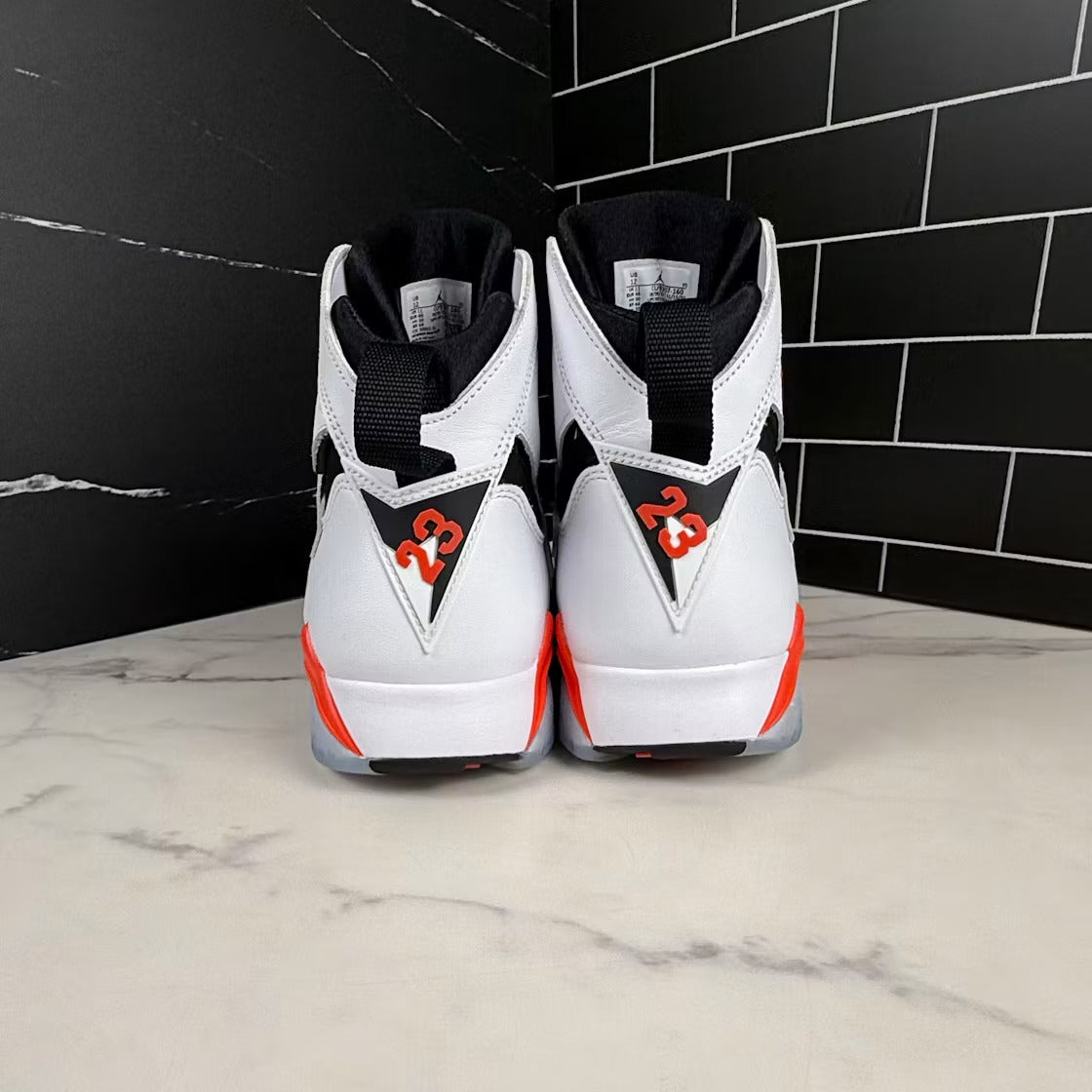 Air Jordan 7 Retro White Infrared product image 3, provided for visual reference and product detail review
