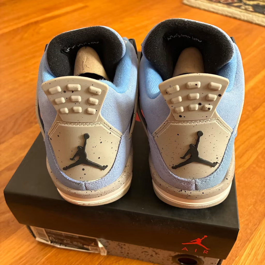 Air Jordan 4 Retro University Blue (GS) product image 5, provided for visual reference and product detail review
