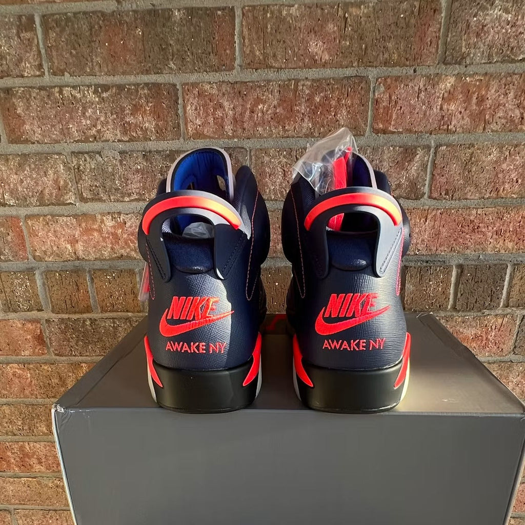 Air Jordan 6 Retro Awake NY Midnight Navy product image 5, provided for visual reference and product detail review