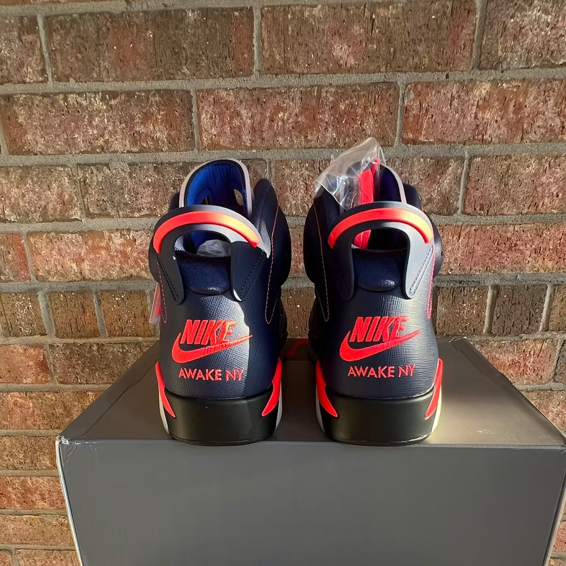 Air Jordan 6 Retro Awake NY Midnight Navy product image 5, provided for visual reference and product detail review