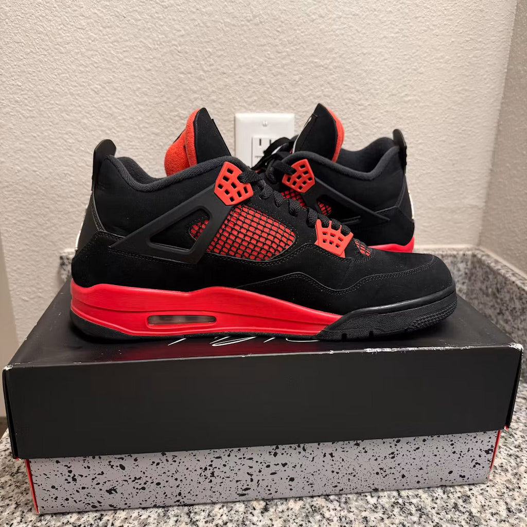 Air Jordan 4 Retro Red Thunder product image 3, provided for visual reference and product detail review