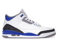 Air Jordan 3 Retro Racer Blue product image 1, provided for visual reference and product detail review