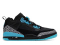 Air Jordan Spizike Low Black Gamma Blue product image 1, provided for visual reference and product detail review