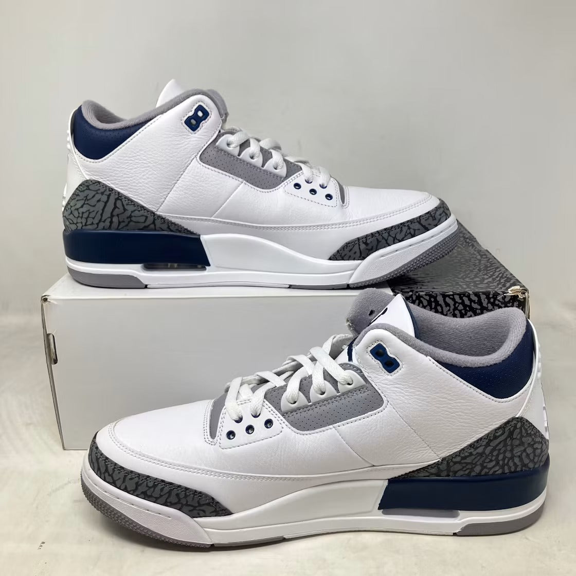 Air Jordan 3 Retro Midnight Navy product image 3, provided for visual reference and product detail review