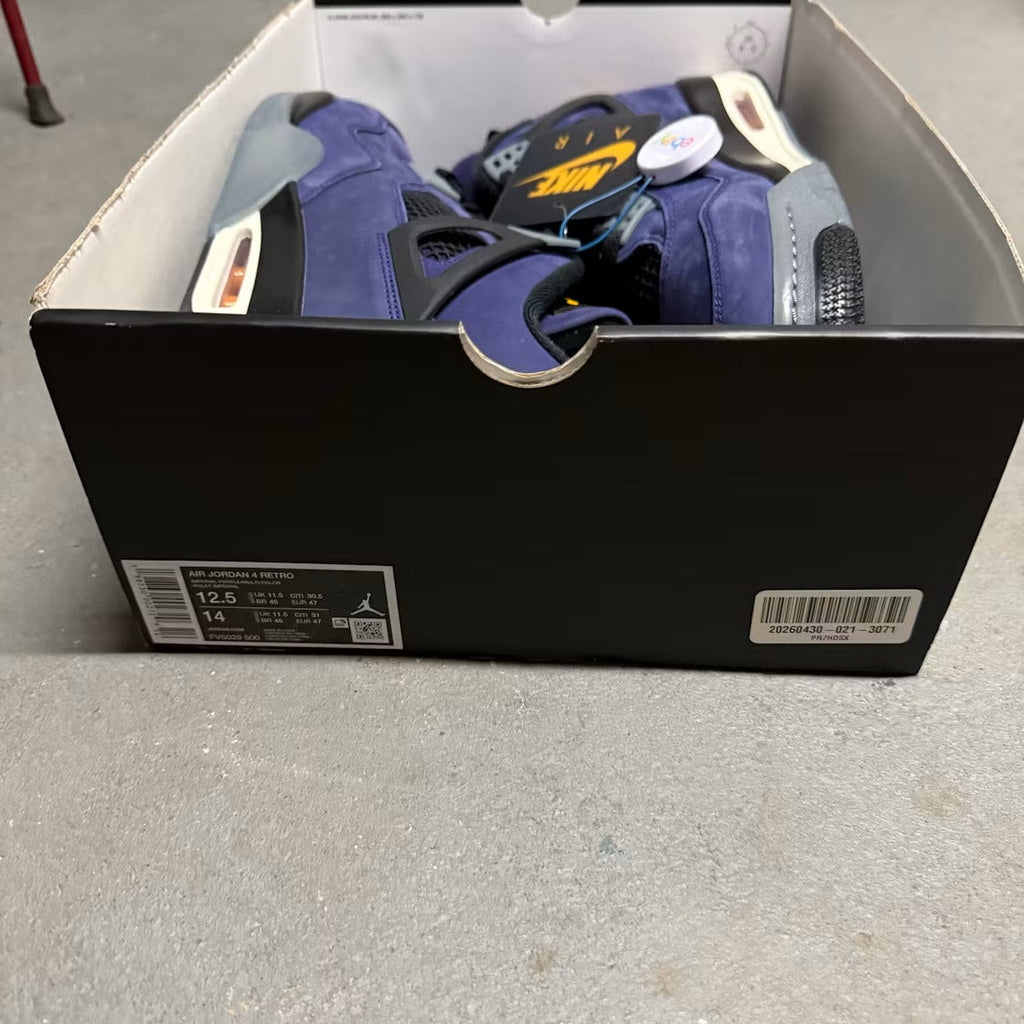 Air Jordan 4 Retro Lakers product image 5, provided for visual reference and product detail review