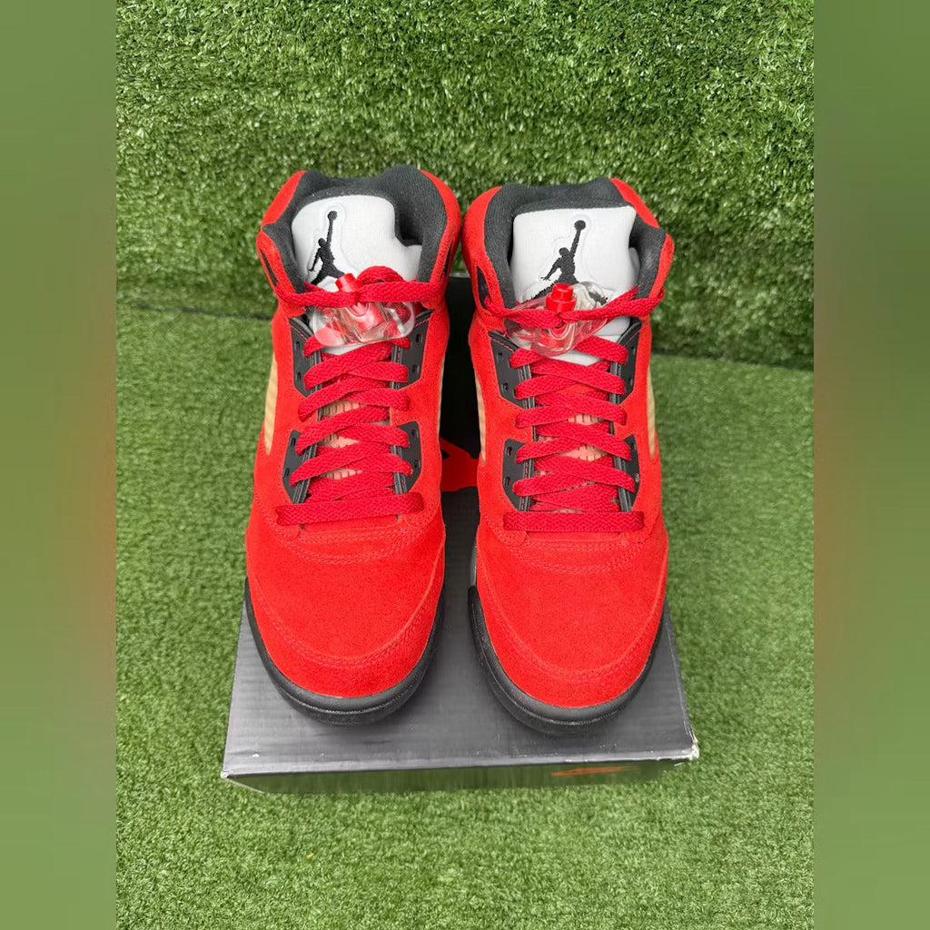 Air Jordan 5 Retro Raging Bull Red (2021) (GS) product image 3, provided for visual reference and product detail review