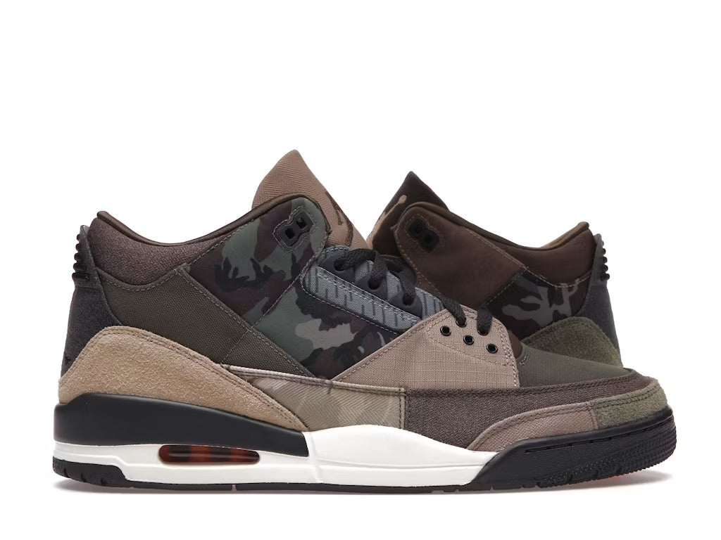 Air Jordan 3 Retro Patchwork Camo product image 1, provided for visual reference and product detail review