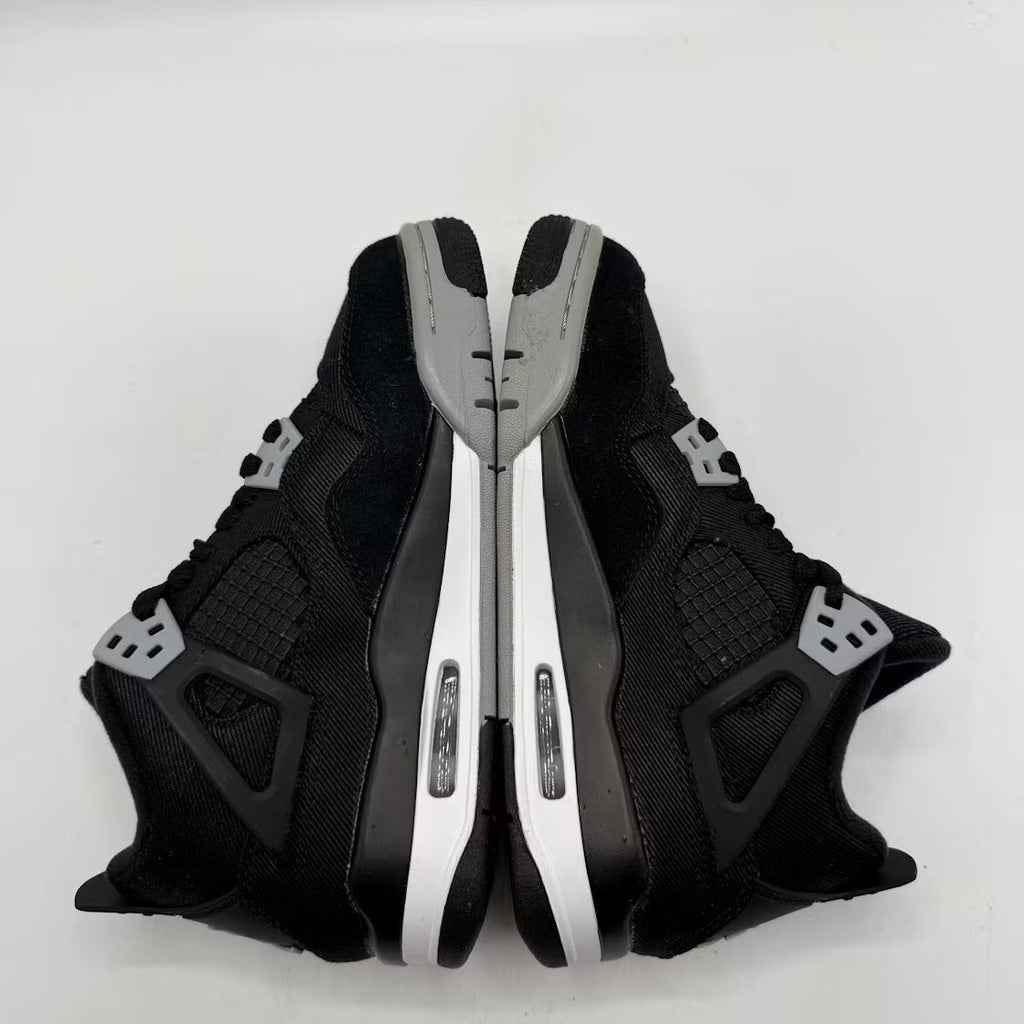 Air Jordan 4 Retro Black Canvas (GS) product image 4, provided for visual reference and product detail review
