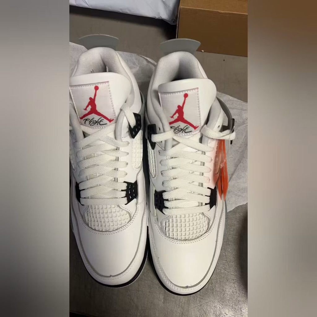 Air Jordan 4 Retro White Cement (2025) product image 5, provided for visual reference and product detail review