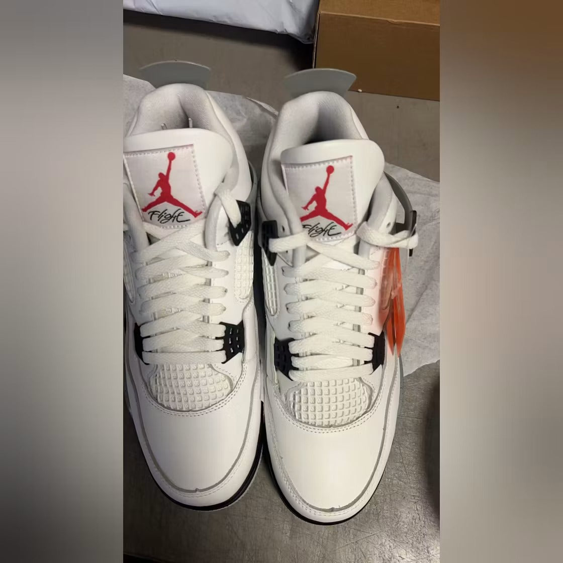 Air Jordan 4 Retro White Cement (2025) product image 5, provided for visual reference and product detail review