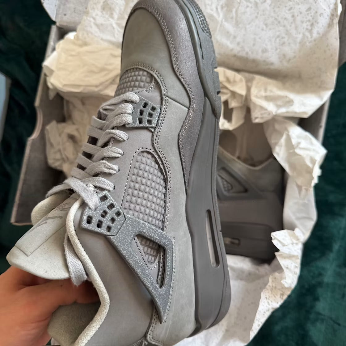 Air Jordan 4 Retro SE Paris Olympics Wet Cement product image 5, provided for visual reference and product detail review