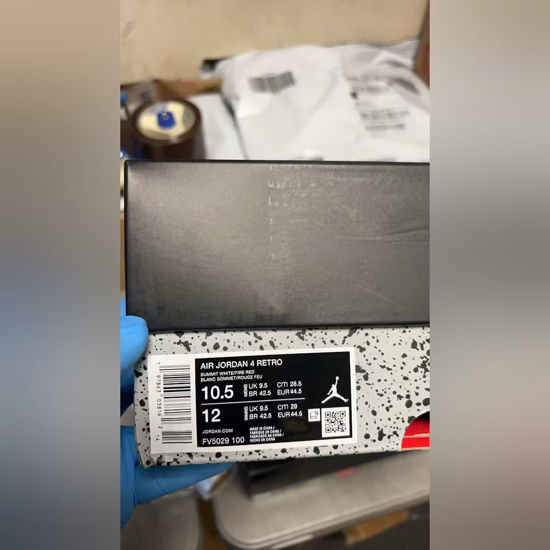 Air Jordan 4 Retro White Cement (2025) product image 4, provided for visual reference and product detail review