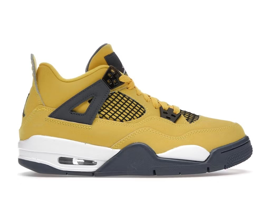 Air Jordan 4 Retro Lightning (2021) (GS) product image 1, provided for visual reference and product detail review