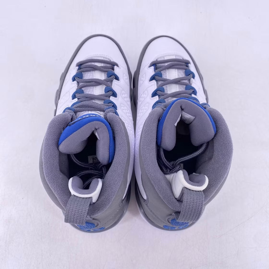 Air Jordan 9 Retro Flint Grey French Blue (2026) (GS) product image 5, provided for visual reference and product detail