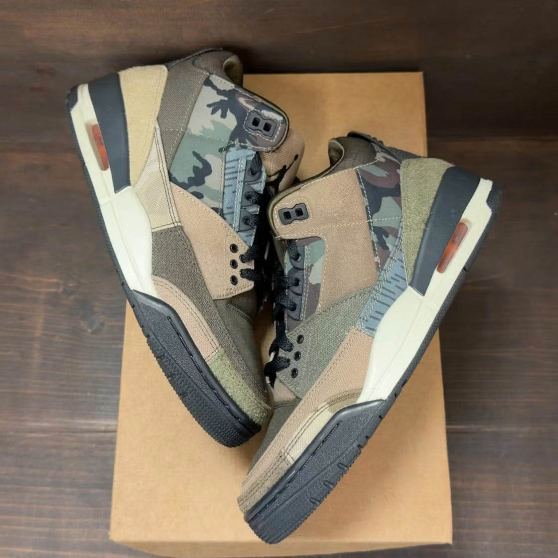 Air Jordan 3 Retro Patchwork Camo product image 2, provided for visual reference and product detail review