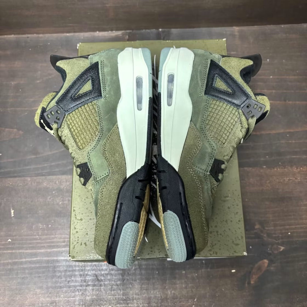 Air Jordan 4 Retro SE Craft Medium Olive (GS) product image 4, provided for visual reference and product detail review