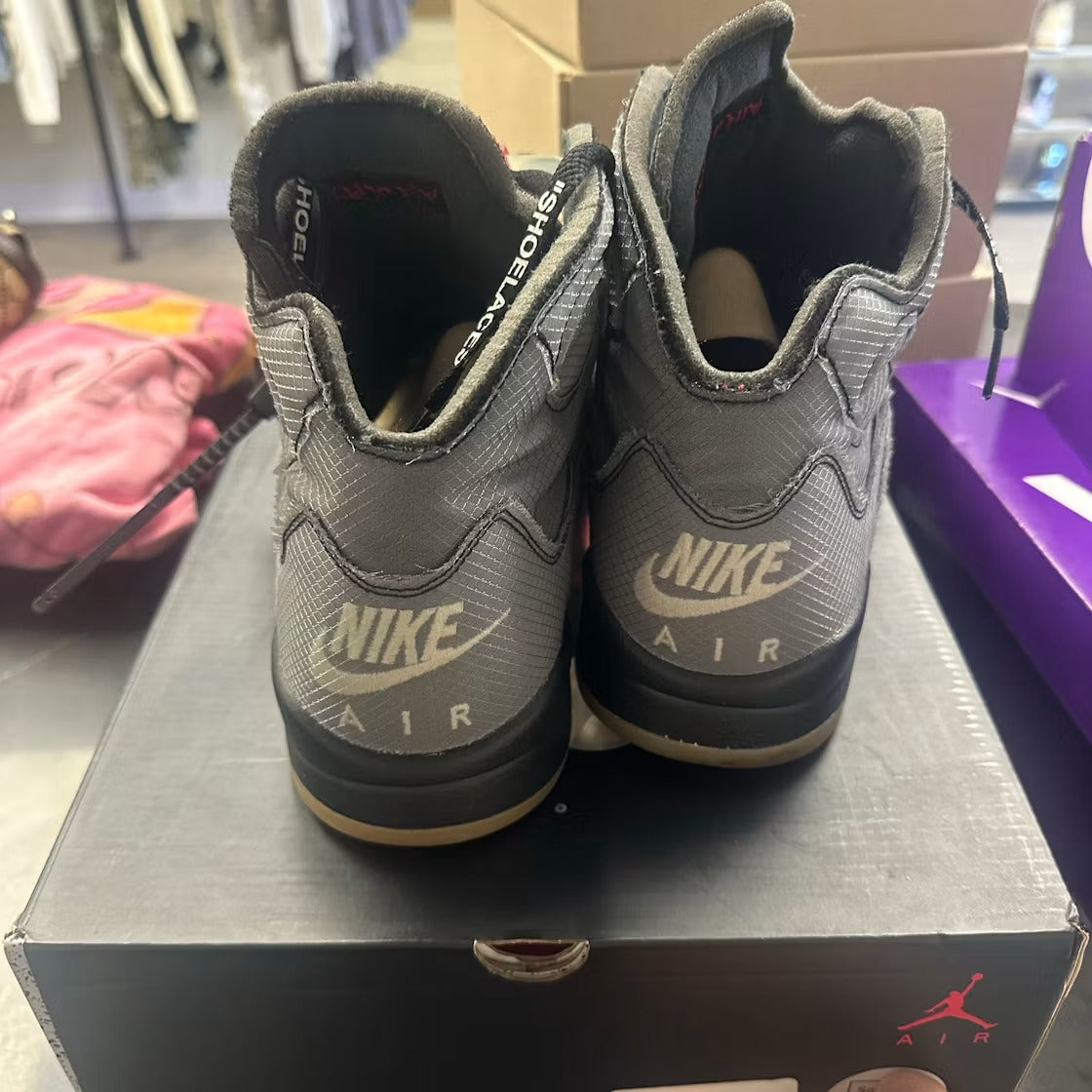 Air Jordan 5 Retro Off-White Muslin product image 3, provided for visual reference and product detail review