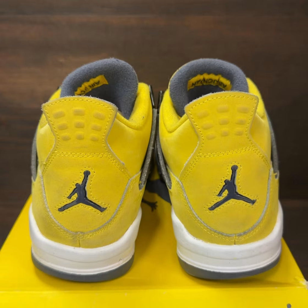 Air Jordan 4 Retro Lightning (2021) (GS) product image 5, provided for visual reference and product detail review