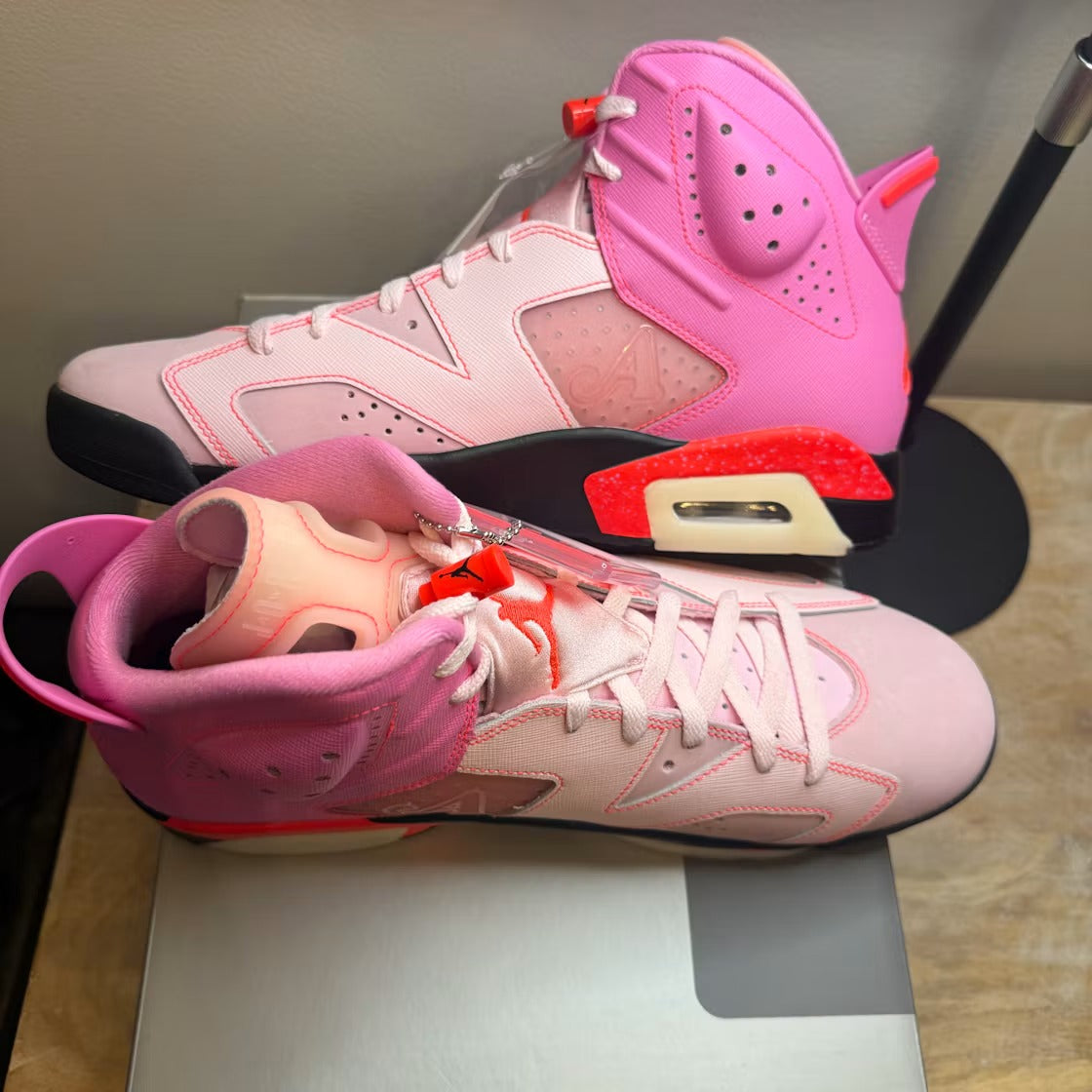 Air Jordan 6 Retro Awake NY Playful Pink product image 3, provided for visual reference and product detail review