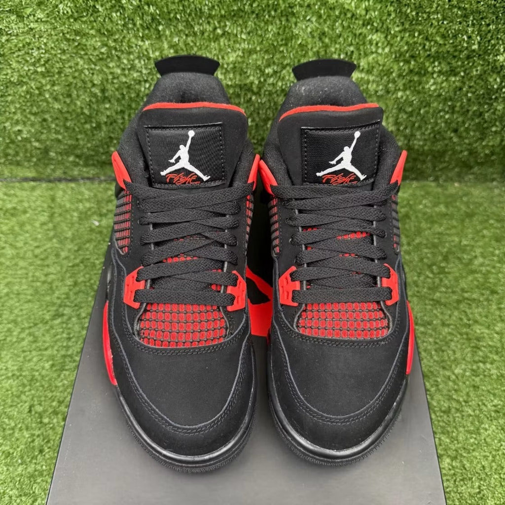 Air Jordan 4 Retro Red Thunder (GS) product image 3, provided for visual reference and product detail review