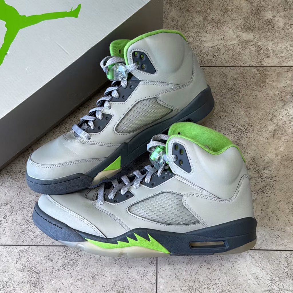 Air Jordan 5 Retro Green Bean (2022) product image 2, provided for visual reference and product detail review