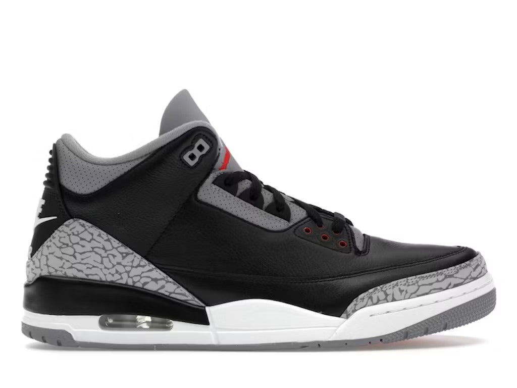 Air Jordan 3 Retro OG Black Cement (2024) product image 1, provided for visual reference and product detail review