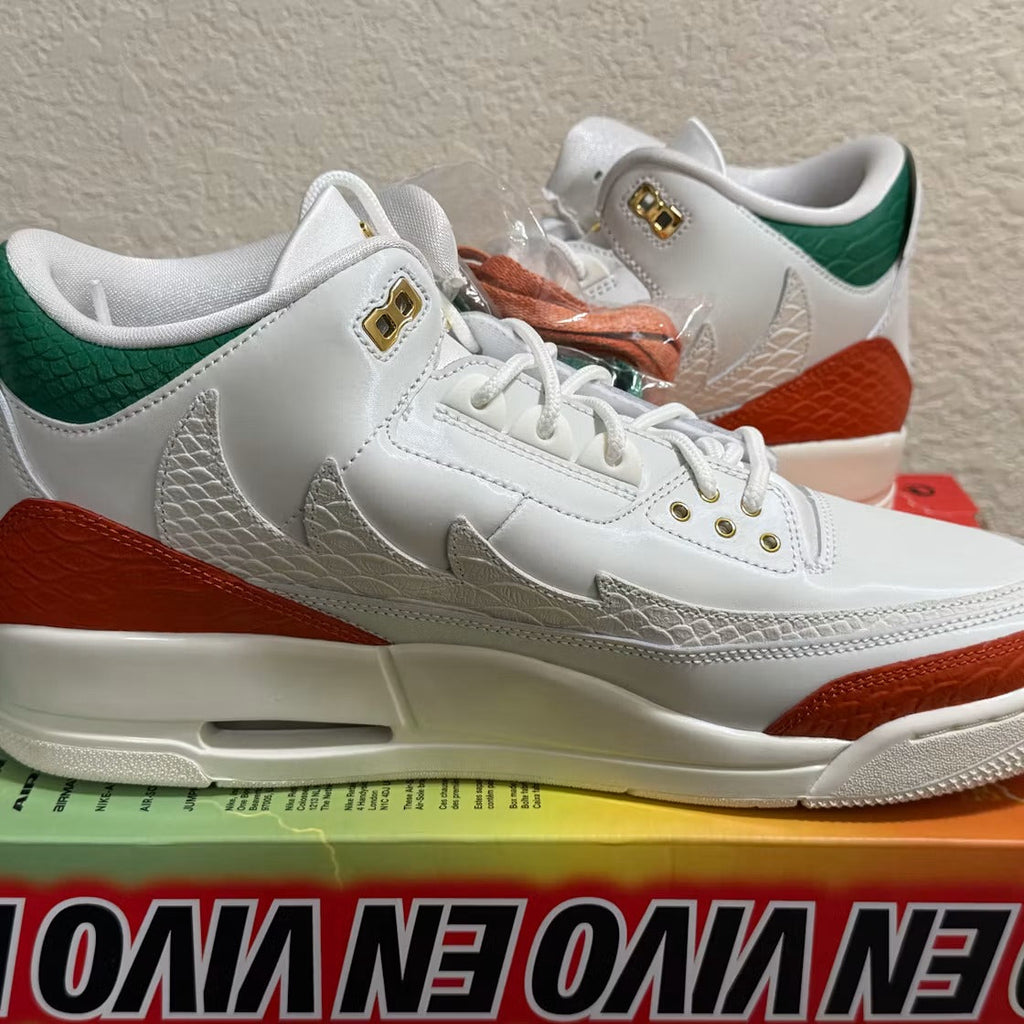 Air Jordan 3 Retro El Vuelo Summit White product image 3, provided for visual reference and product detail review