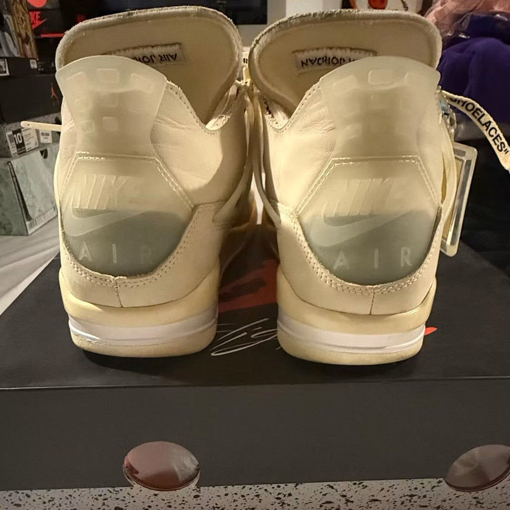 Air Jordan 4 Retro Off-White Sail (Women) product image 4, provided for visual reference and product detail review