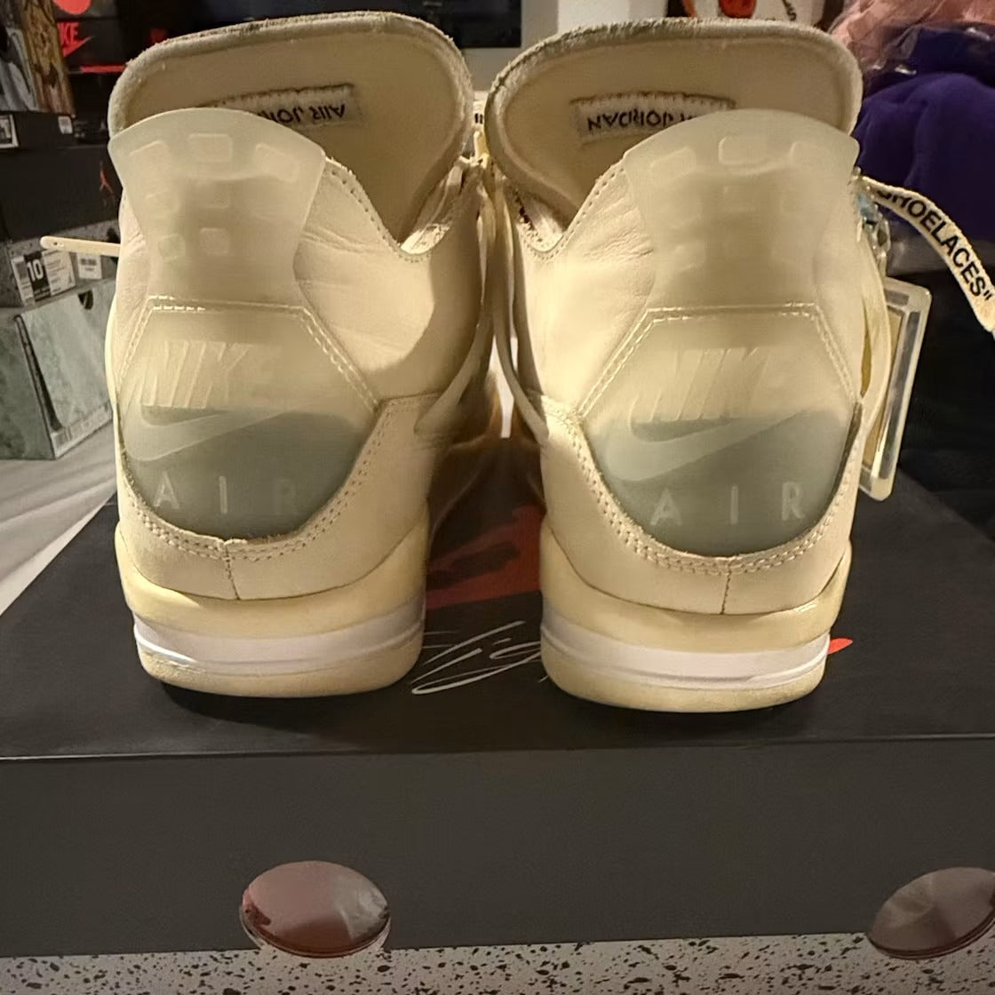Air Jordan 4 Retro Off-White Sail (Women) product image 4, provided for visual reference and product detail review